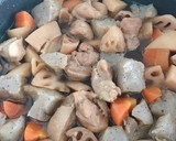 簡単俺の飯　筑前煮風の煮染め作り方3写真