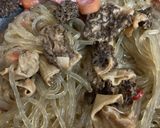 アミガサタケの炒め物作り方5写真