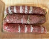 簡単☆豚薄切り肉のチーズシソ巻き作り方3写真