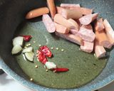 昭和の味ソーセージ玉ねぎピーマンのパスタ作り方2写真