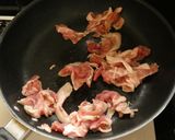 材料4つ★豚肉とたくあんのめんつゆ炒め作り方2写真
