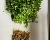 小松菜と搾菜炒飯　しっとり美味しい作り方1写真