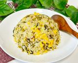 食感革命🚀もち麦入り高菜チャーハン🍲作り方8写真