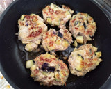 簡単♡ナスと鶏肉deバーグあんかけ♪作り方3写真