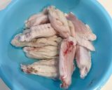 簡単俺の飯　ピリ辛手羽中焼き作り方1写真