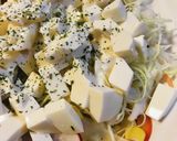 市販サラダ＋絹ごし豆腐●簡単豆腐サラダ作り方1写真