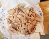 鶏皮煎餅の甘酢餡和え作り方3写真