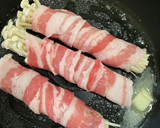 豚バラえのきのバターしょうゆ焼き作り方3写真