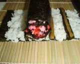 ひな祭りに簡単♪ バラの 飾り巻き寿司　作り方7写真