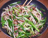 ニラともやしのオイスターソース炒め作り方4写真