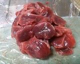 砂肝の甘辛味作り方1写真