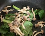 コレステロール★小松菜と豚肉しめじの塩煮作り方2写真