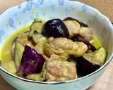 茎わかめ9.鶏ナスのカレー味(身内専用)作り方13写真