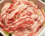 白菜と豚バラの重ね蒸し作り方1写真