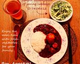 ビーツと春野菜の赤いカレー❤栄養満点作り方8写真