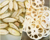 牛肉とごぼう蓮根ちくわの煮物♪作り方1写真