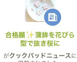 合格願✨蒲鉾を花びら型で抜き桜に作り方9写真