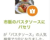 市販のパスタソースにパセリ作り方4写真