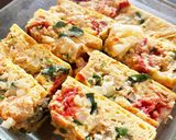 彩りばっちり野菜だけのオムレツ作り方5写真