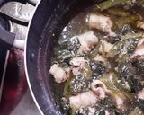 簡単★豚肉スライスとほうれん草のスープ作り方2写真