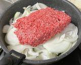 合い挽き肉の卵とじ作り方1写真