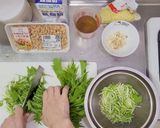 油を使わない大豆のお肉とみず菜のグラタン作り方5写真