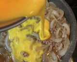 合い挽き肉の卵とじ作り方4写真