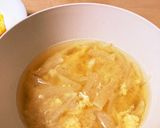 玉ねぎと大根の味噌汁、かき玉作り方5写真