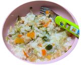 離乳食完了期　鳥つくねで簡単中華丼作り方4写真