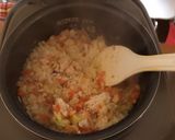 鶏ひき肉入りピラフ作り方5写真