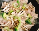 昆布出汁顆粒で、豚バラと野菜の炒め物作り方3写真