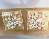食べ忘れた雛あられonスライスチーズ作り方1写真