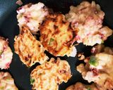 イカゲソと新玉ねぎの焼きメンチ作り方5写真
