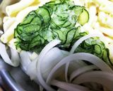新玉ネギでマカロニサラダ！厨房ばあばぁ！作り方1写真