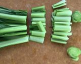 レンジで☆もやし・小松菜のからし醤油和え作り方1写真