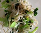 レンジで☆もやし・小松菜のからし醤油和え作り方5写真