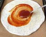 寄せ集めからの〜簡単・乾燥バジルピザ作り方6写真