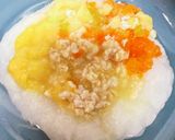 離乳食　豚肉、薩摩芋、にんじん、コーン粥作り方3写真