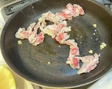 豚肉と豆苗のレモン炒め作り方1写真