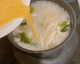 中華風玉子わかめスープのうどん作り方5写真