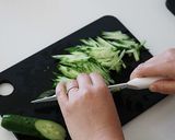 レンジで簡単!きゅうりともやしのナムル作り方2写真