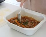 レンジで簡単！プルコギそぼろ丼作り方4写真