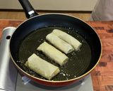 肉じゃがアレンジ！カレー風味の春巻き作り方4写真