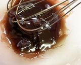 醤油ソフト風パフェ　　塩クリーム醤油羊羹作り方2写真