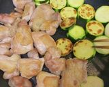 鶏肉ズッキーニの甘辛たれ炒め作り方5写真