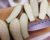 ナスの亀甲焼き作り方1写真