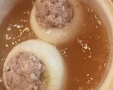 新玉ねぎ肉詰めのコンソメスープ煮。作り方8写真