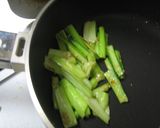 簡単！ほうれん草の茎☆ガーリックチーズ作り方3写真