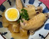 ほろほろ手羽先と大根のこっくり旨煮♡作り方5写真