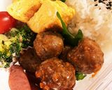 お弁当用に！簡単、自家製ミートボール作り方5写真